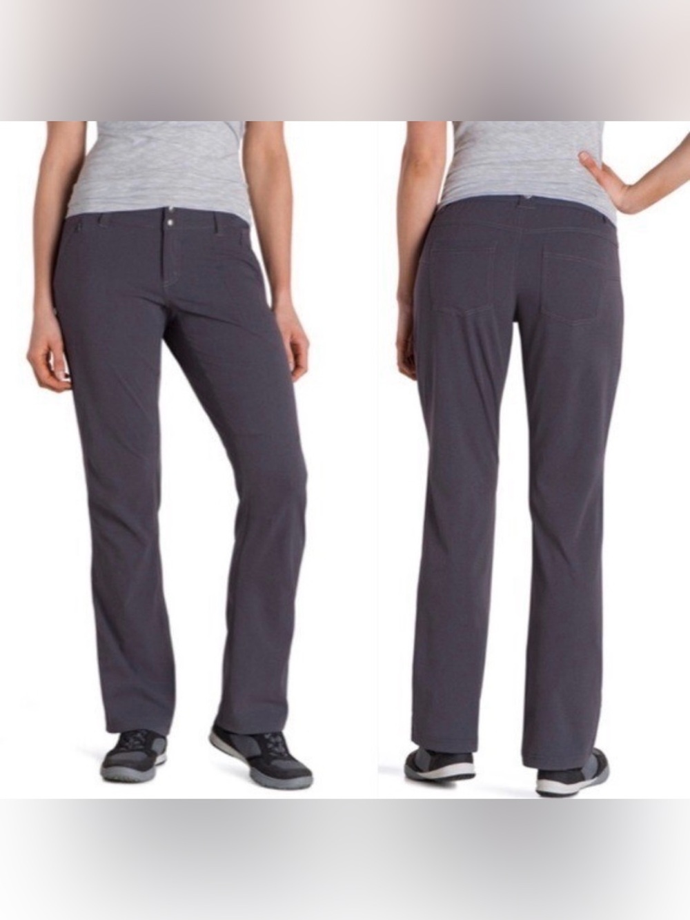 KUHL Strattus Ripstop Pants Black Style 6234 Hiking Outdoor Women's Size 8